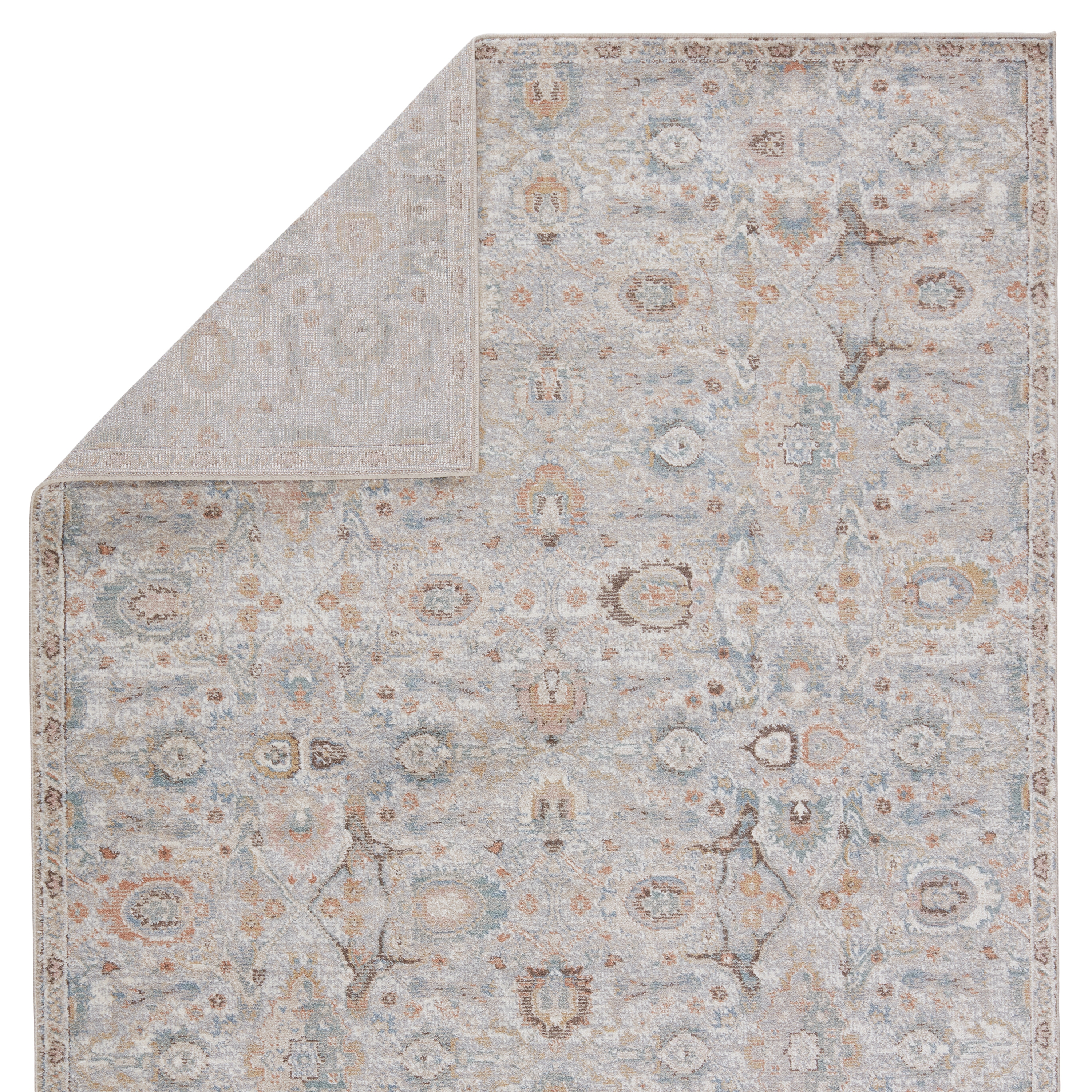 Vibe by Etienne Oriental Light Taupe/ Light Gray Area Rug (9'6"X12') - Image 2