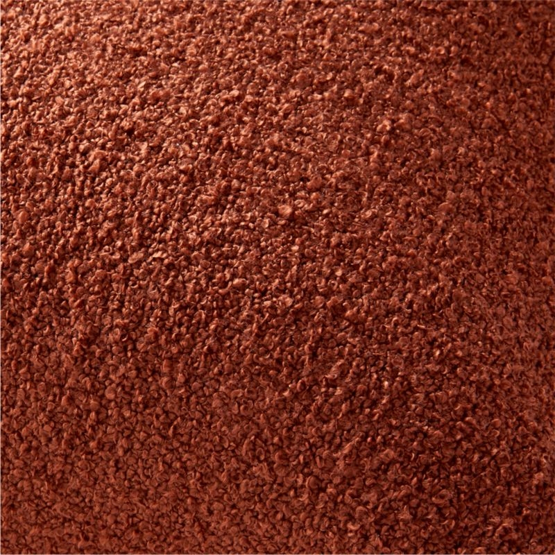 Silves Sienna Brown Boucle Throw Pillow - Thumbnail 2