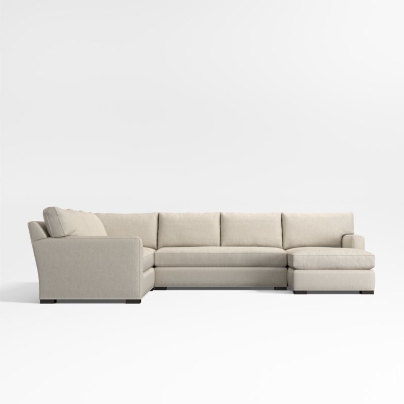 Axis 4-Piece L-Shaped Bench Sectional Sofa with Chaise Lounge - Image 1