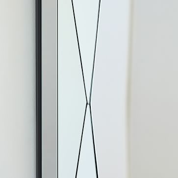 Faceted Wall Mirror, Emerald Cut - Image 1