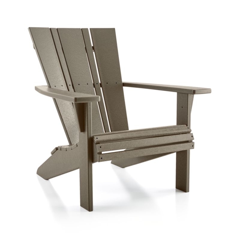 Vista II Slate Grey Outdoor Adirondack Chair by POLYWOOD® - Image 6