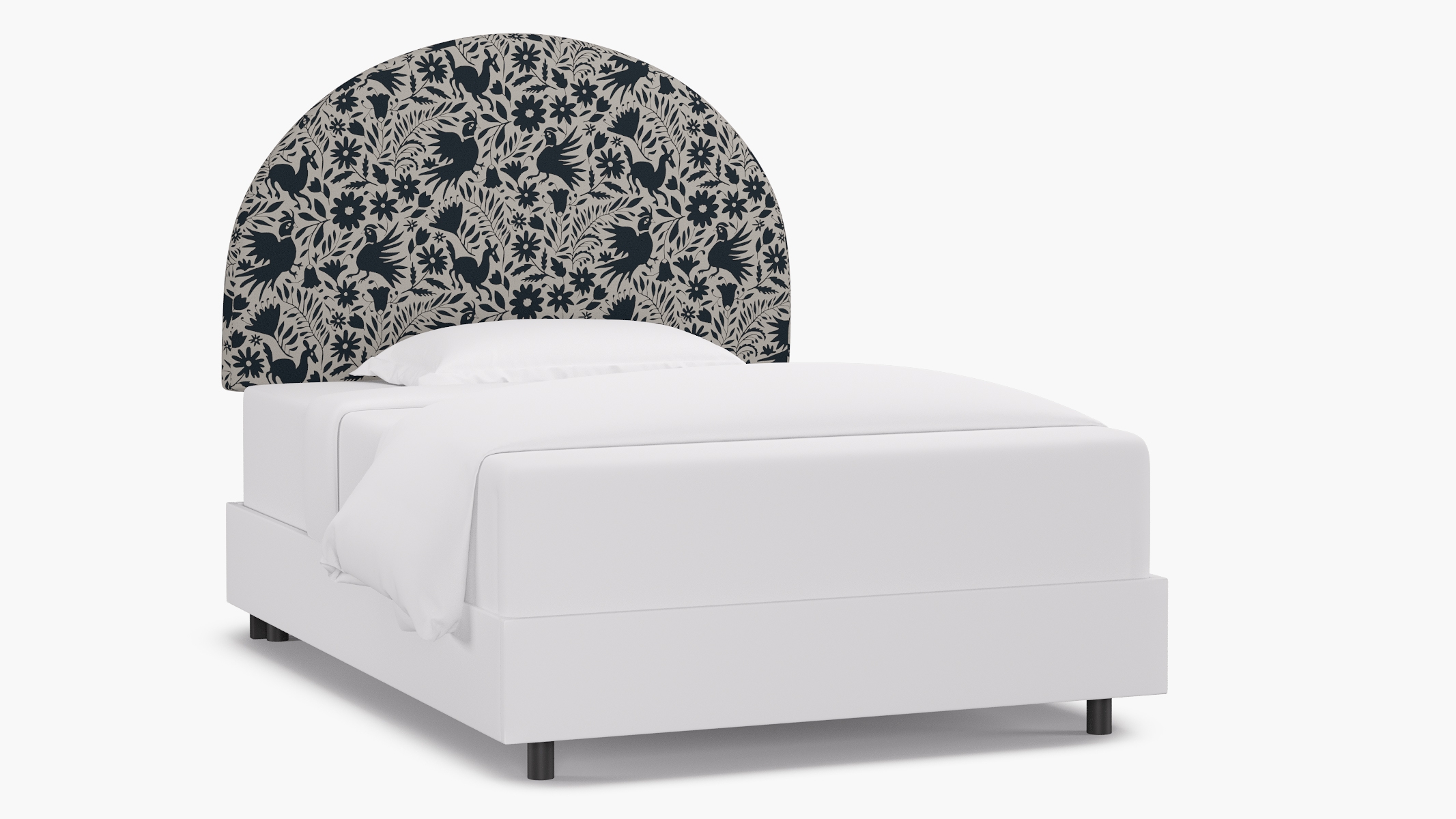 Arched Back Headboard, Ink Frida, Full - Image 0