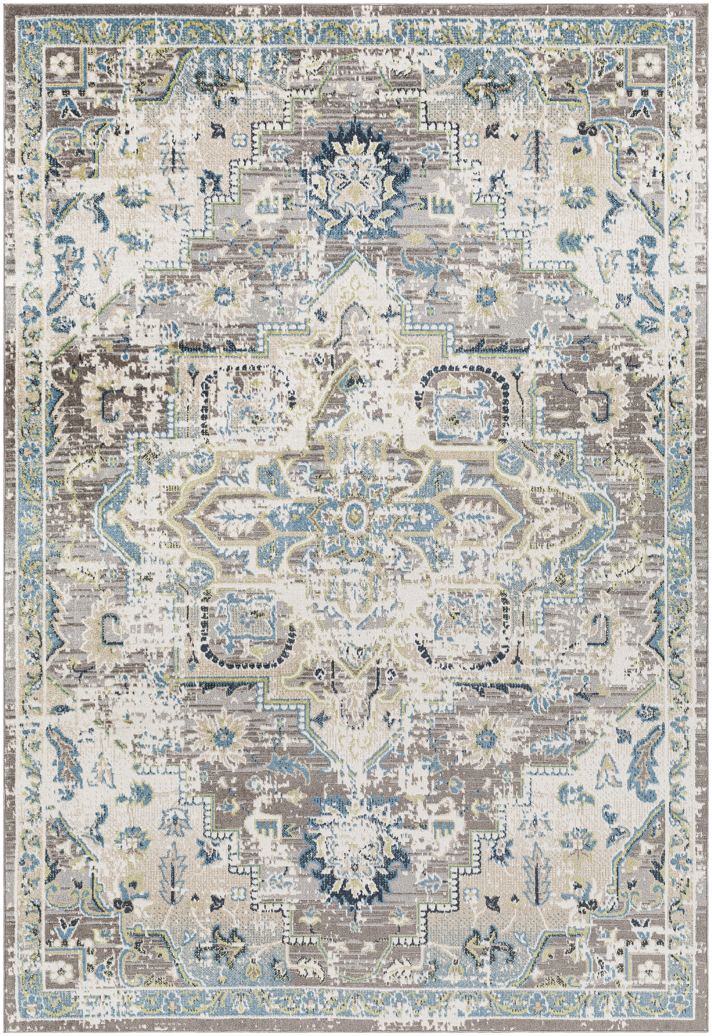Lavadora Beige Indoor 2'7" x 7'3" Machine Woven Rug - Image 0