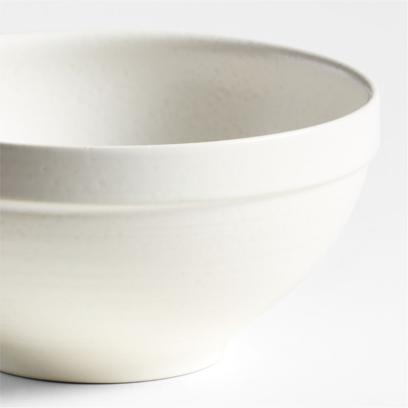 Villa White Stoneware Cereal Bowls, Set of 8 - Image 2