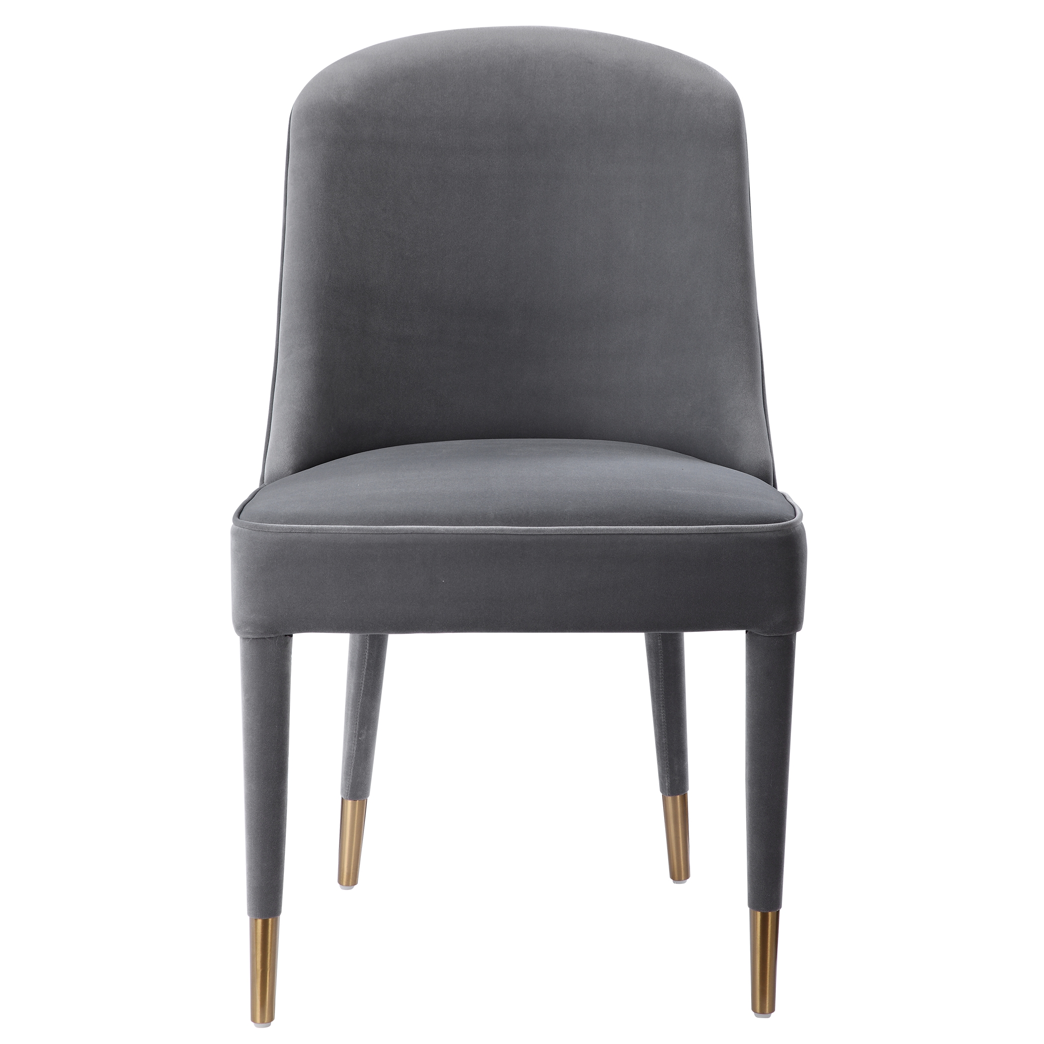 Brie Armless Chair Gray Set Of 2 - Image 0