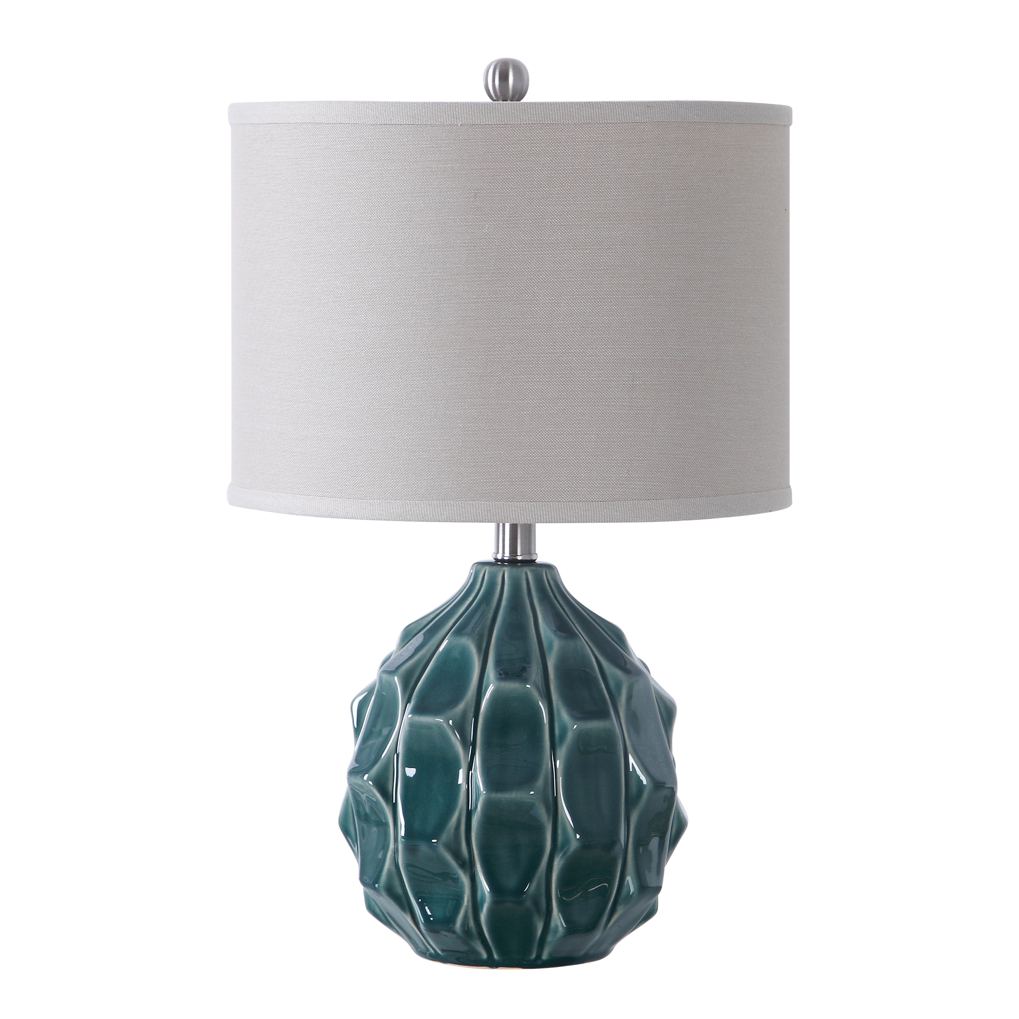 Scalloped Ceramic Table Lamp - Image 0