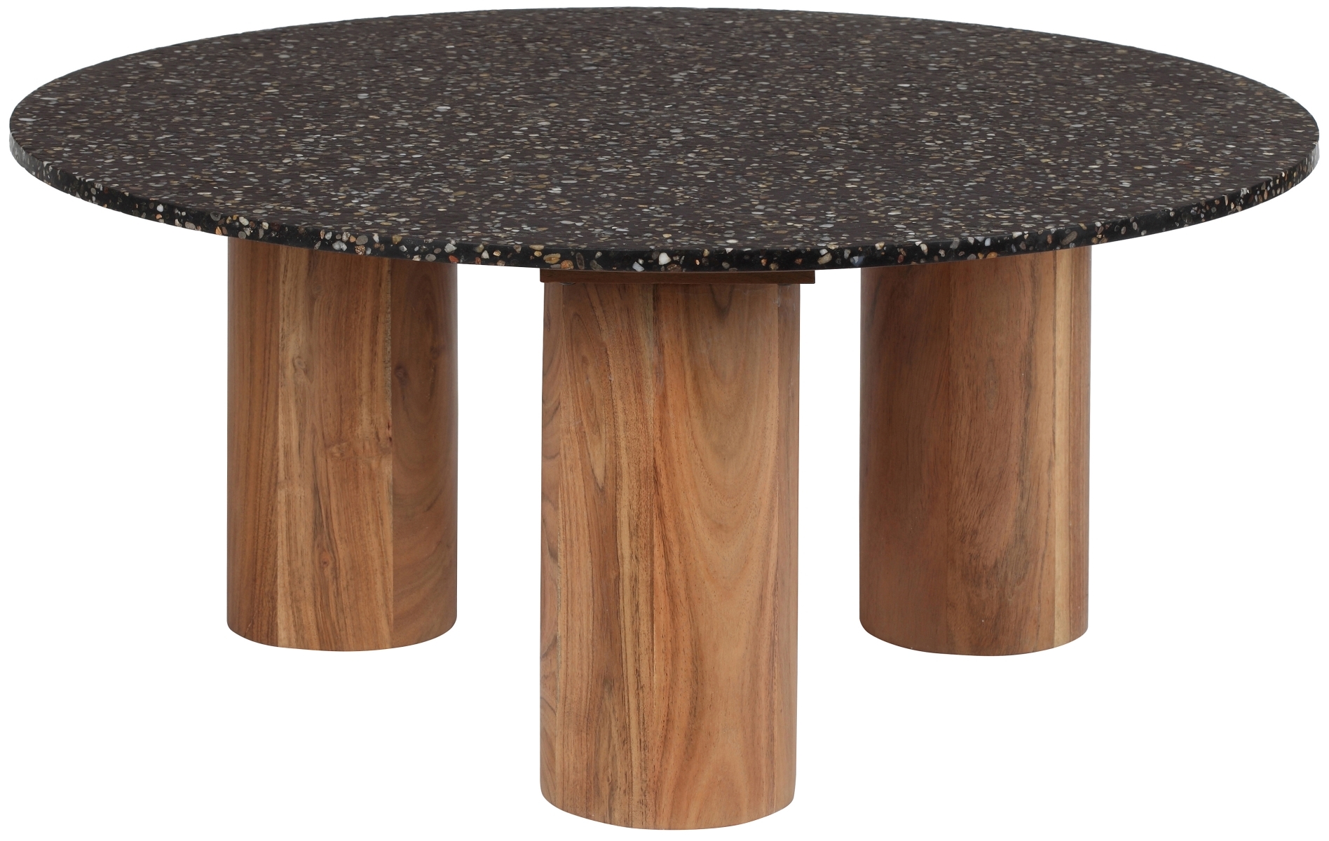 Kathalina Terrazzo Coffee Table - Natural/Black - Image 0
