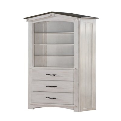 Tree House Bookcase In Weathered White & Washed Gray - Image 0