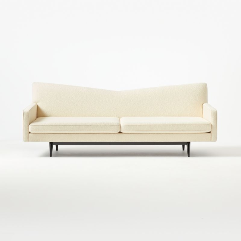 Bowtie Cream Wool Sofa Model 3127 - Image 1