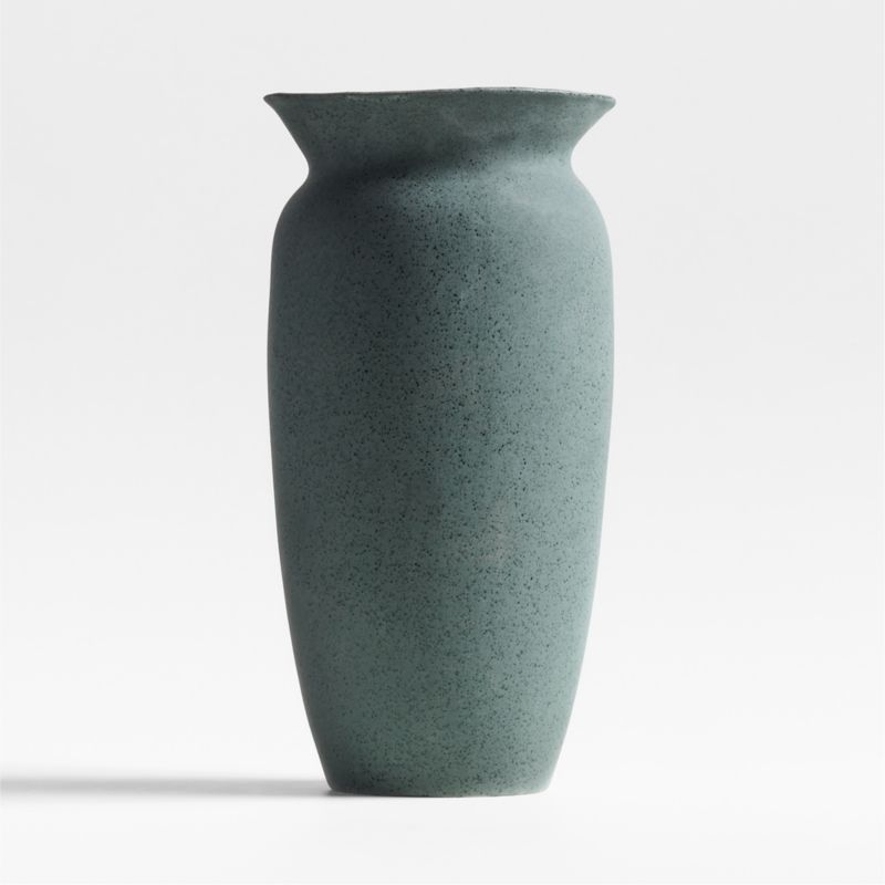 Remanence Dark Green Ceramic Vase 16" by Athena Calderone - Image 2