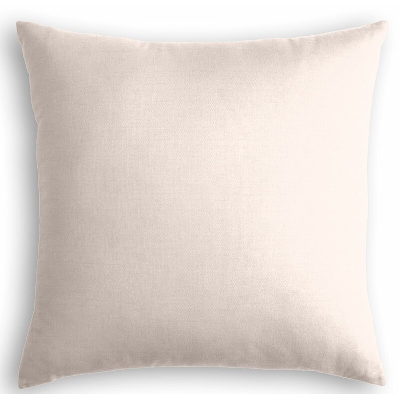 Loom Decor Slubby Linen Throw Pillow Color: Cameo, Size: 24" x 24" - Image 0