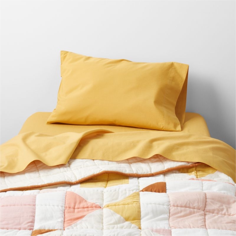 Heritage Pink Organic Cotton Baby Crib Quilt - Image 3