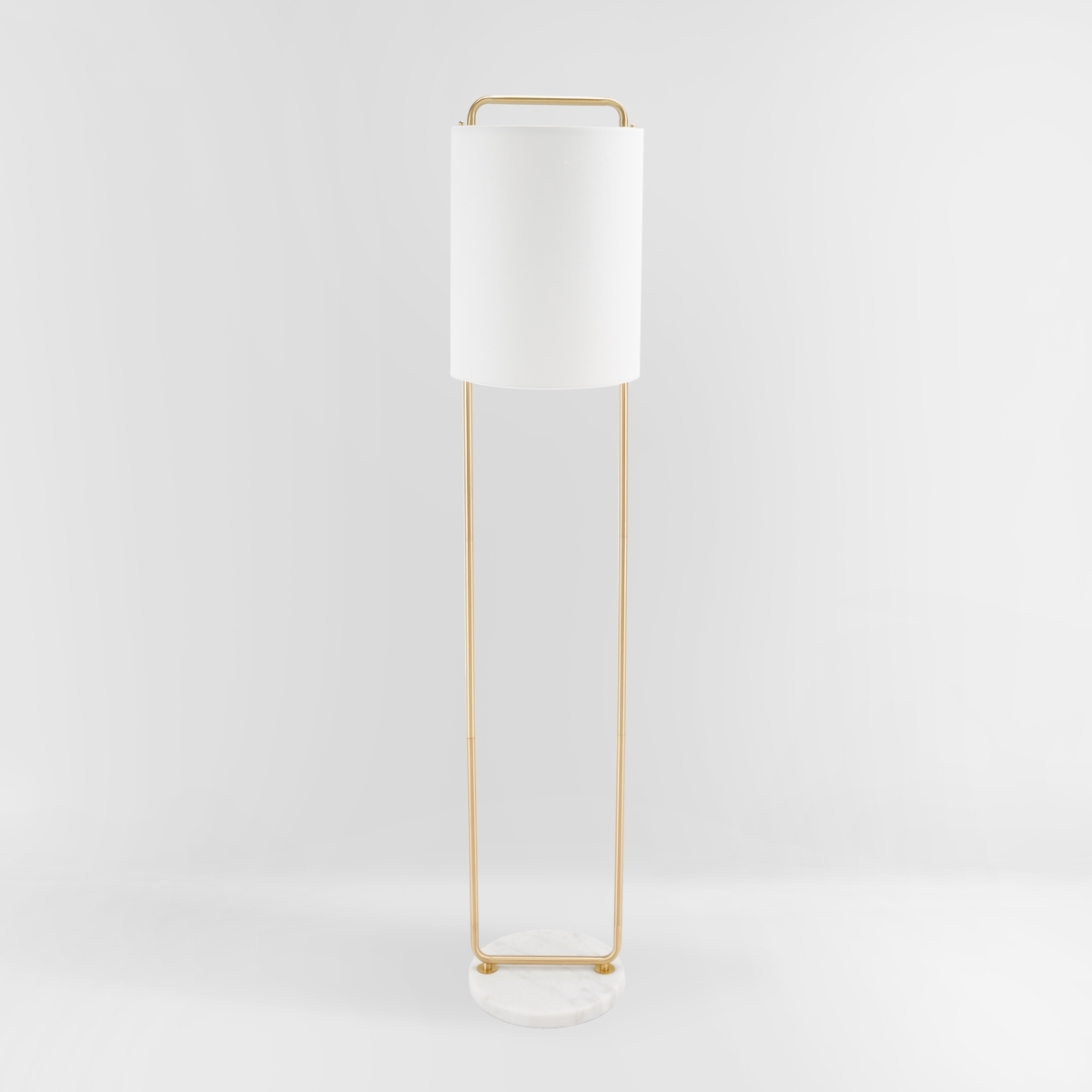 Giulia 63" Floor Lamp - Gold/White Marble - Image 3