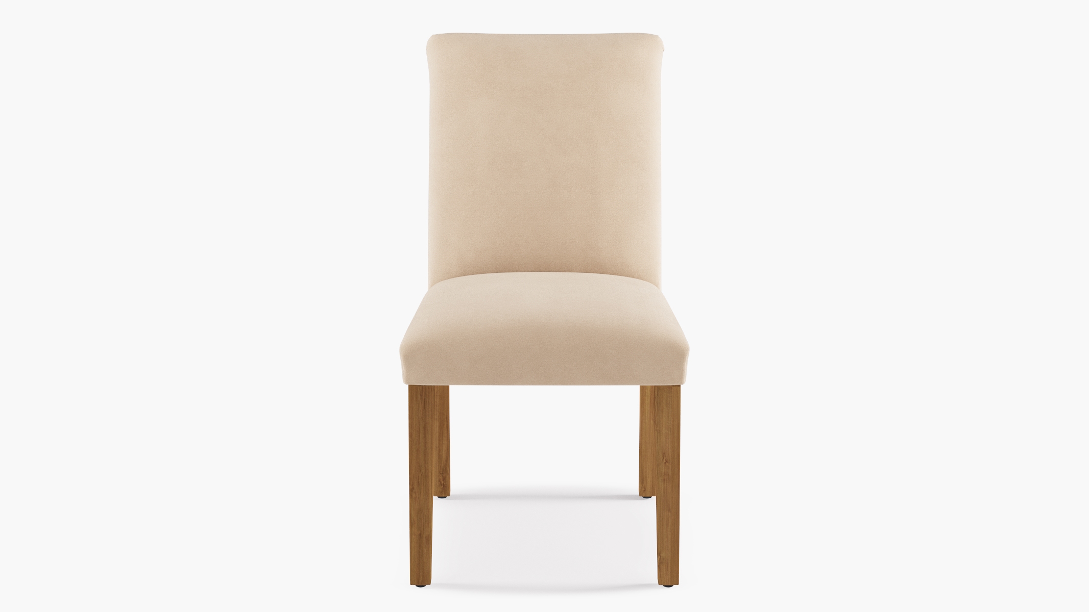 Classic Dining Chair, Pearl Velvet, Natural - Image 1