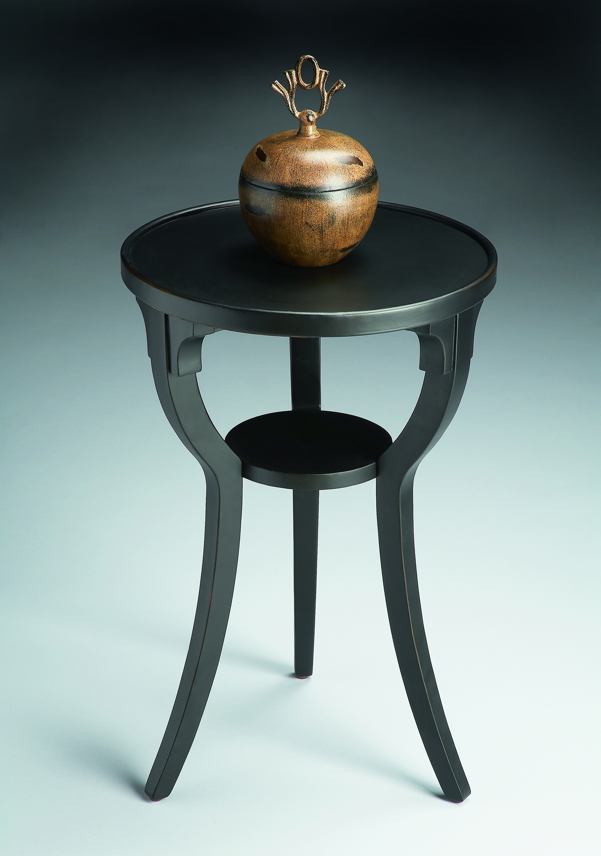 Dalton Black Licorice Side Table - Image 1