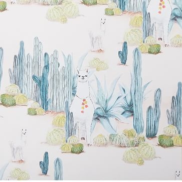 Drop It Modern Desert Llama Cactus Wallpaper - Image 1