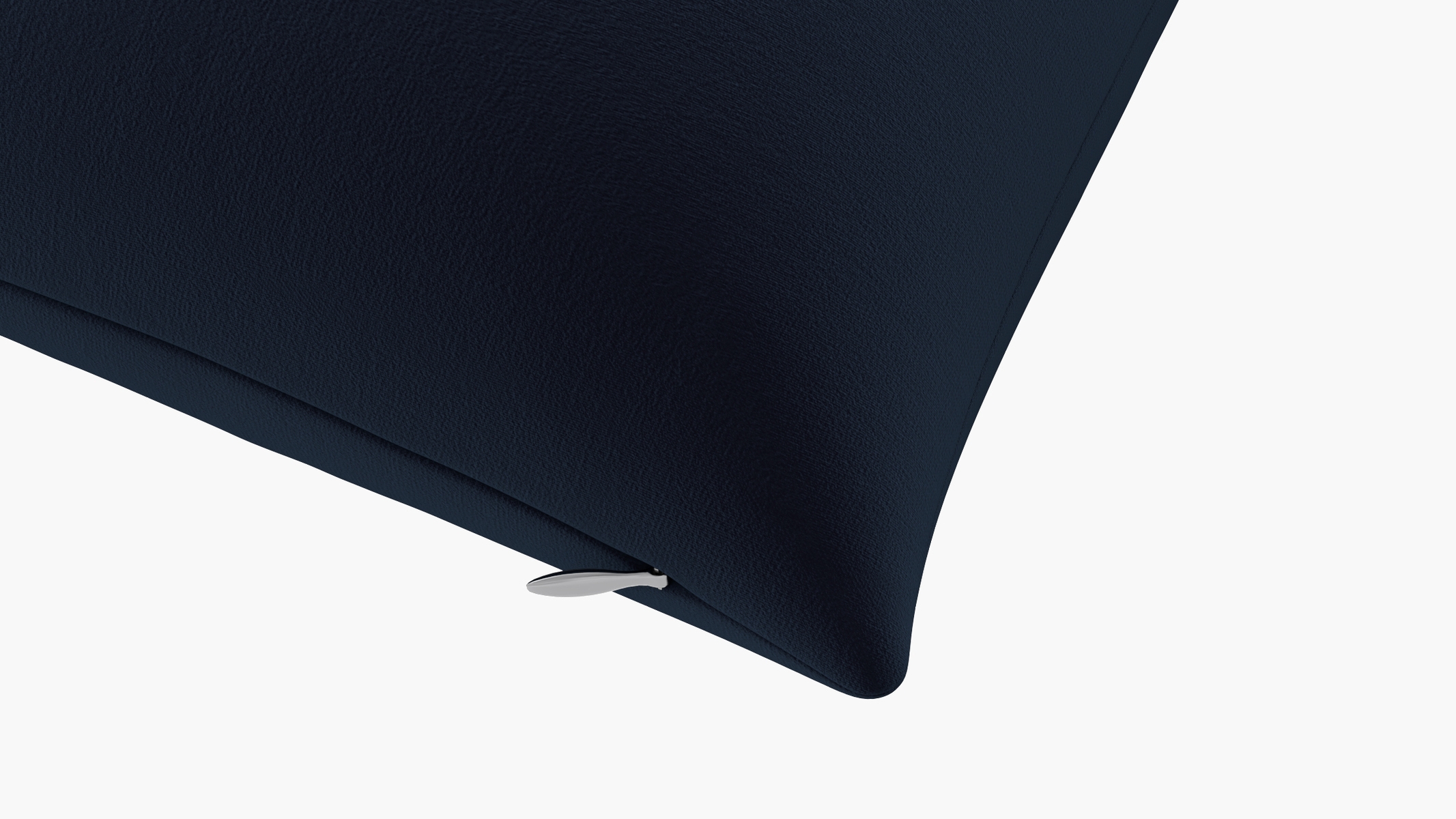 Throw Pillow 20", Navy Performance Velvet, 20" x 20" - Image 1