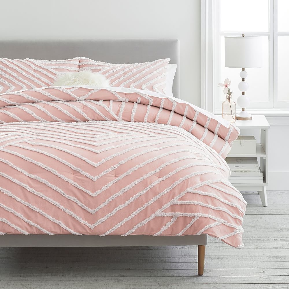 Modern Artisan Comforter, Full/Queen, Nude Rose - Image 0