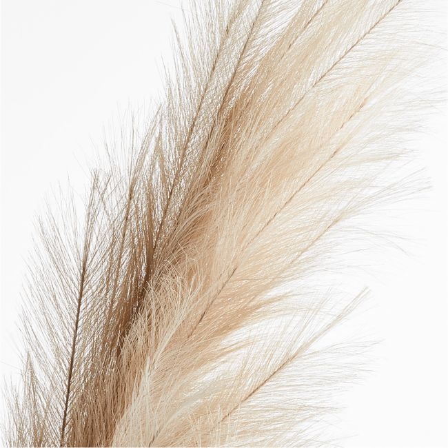 Faux Taupe Pampas Grass Stem 6' - Image 0