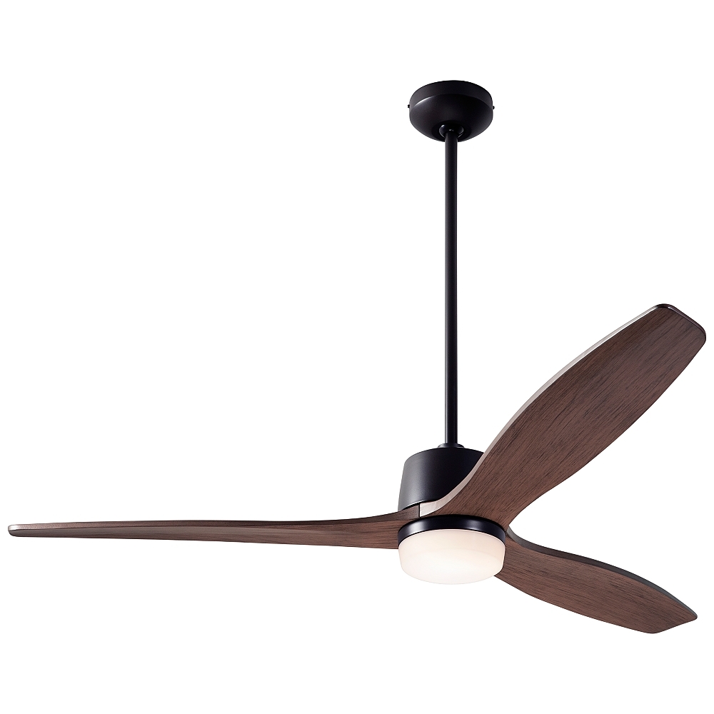 54" Modern Fan Arbor Dark Bronze and Mahogany Damp LED Ceiling Fan - Style # 96T94 - Image 0
