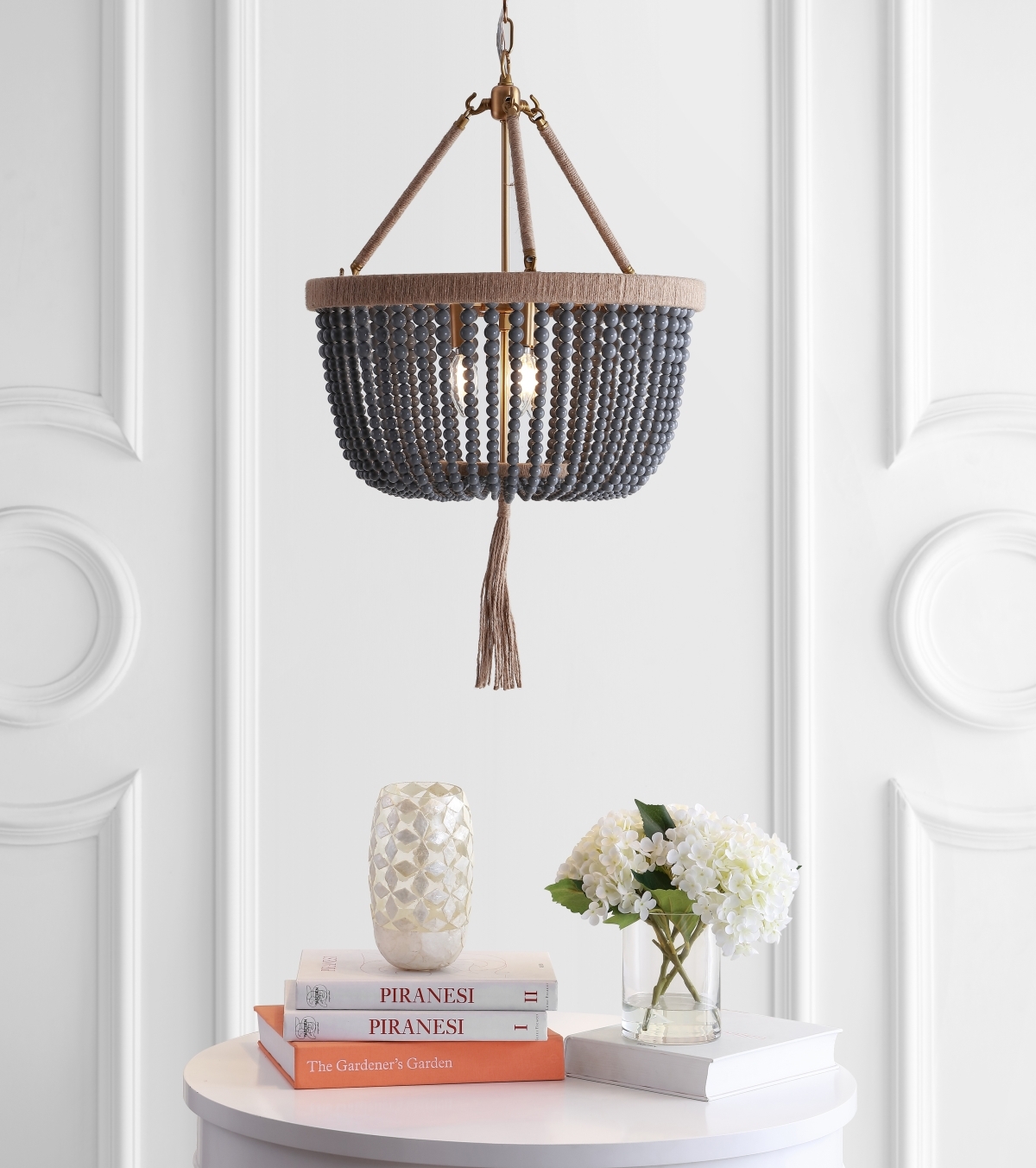 Adra 3Lt 18.5 Inch Pendant - Grey - Safavieh - Image 3