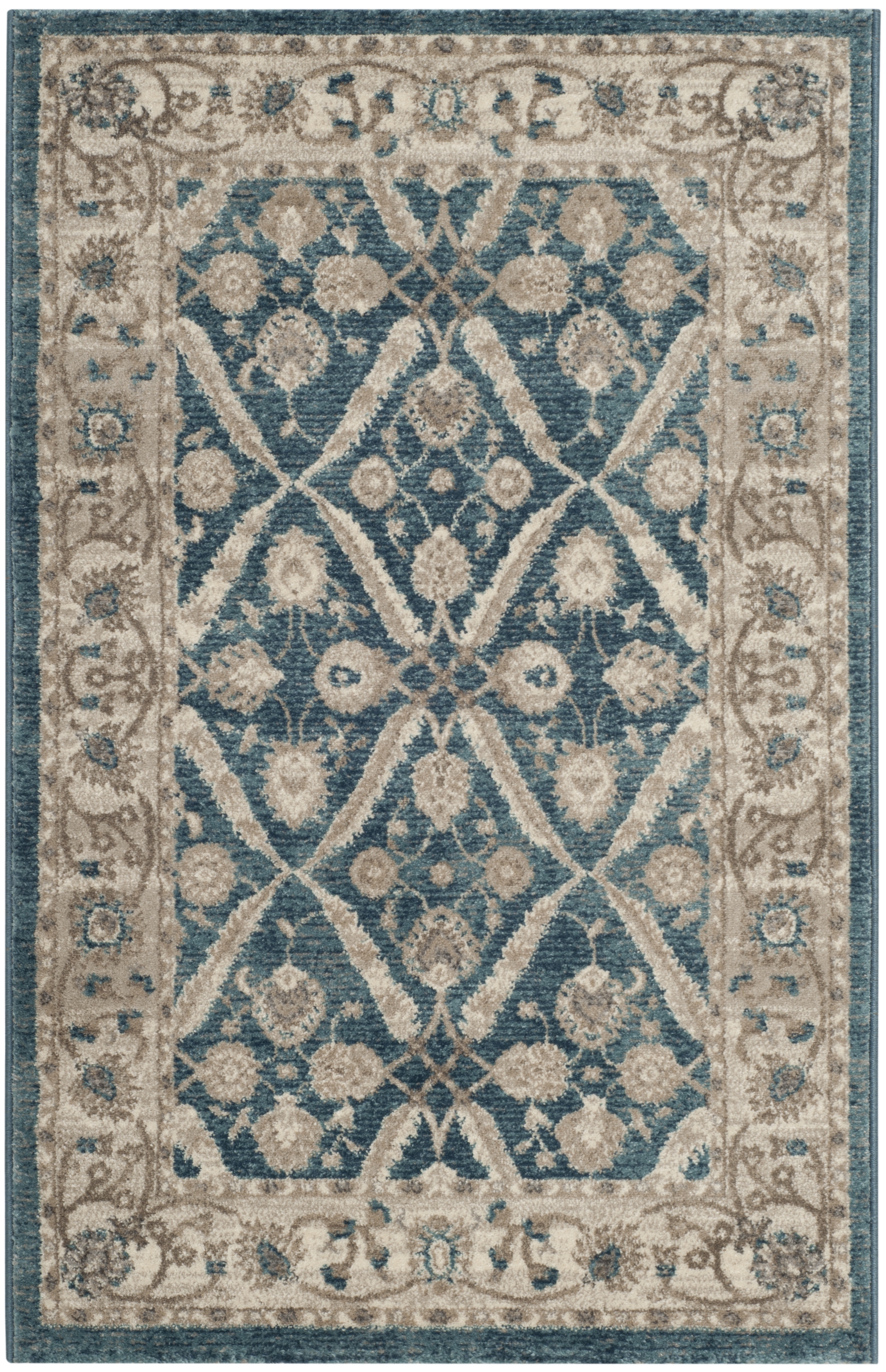 Arlo Home Woven Area Rug, SOF378C, Blue/Beige,  3' X 5' - Image 0