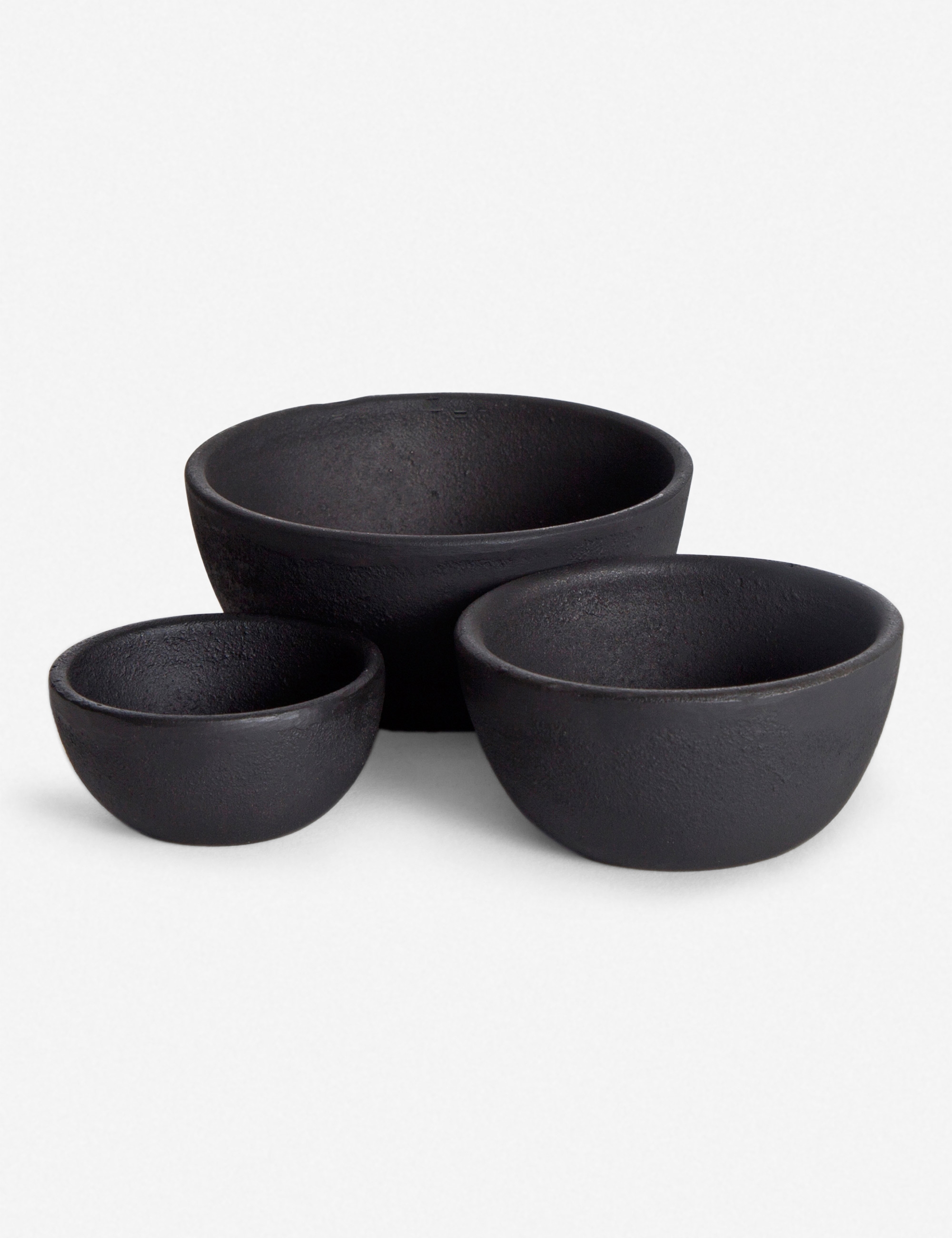 HAWKINS NEW YORK SIMPLE CAST Iron Bowls (Set of 3), Black - Image 0