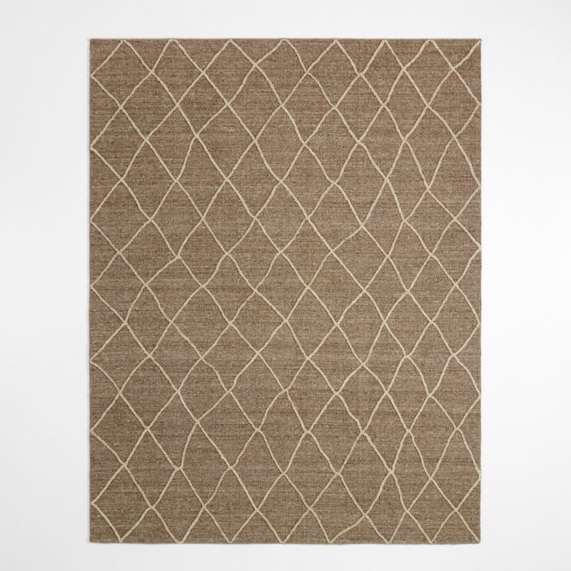 Granada Wool Handwoven Sandstone Brown Area Rug 10'x14' - Image 2