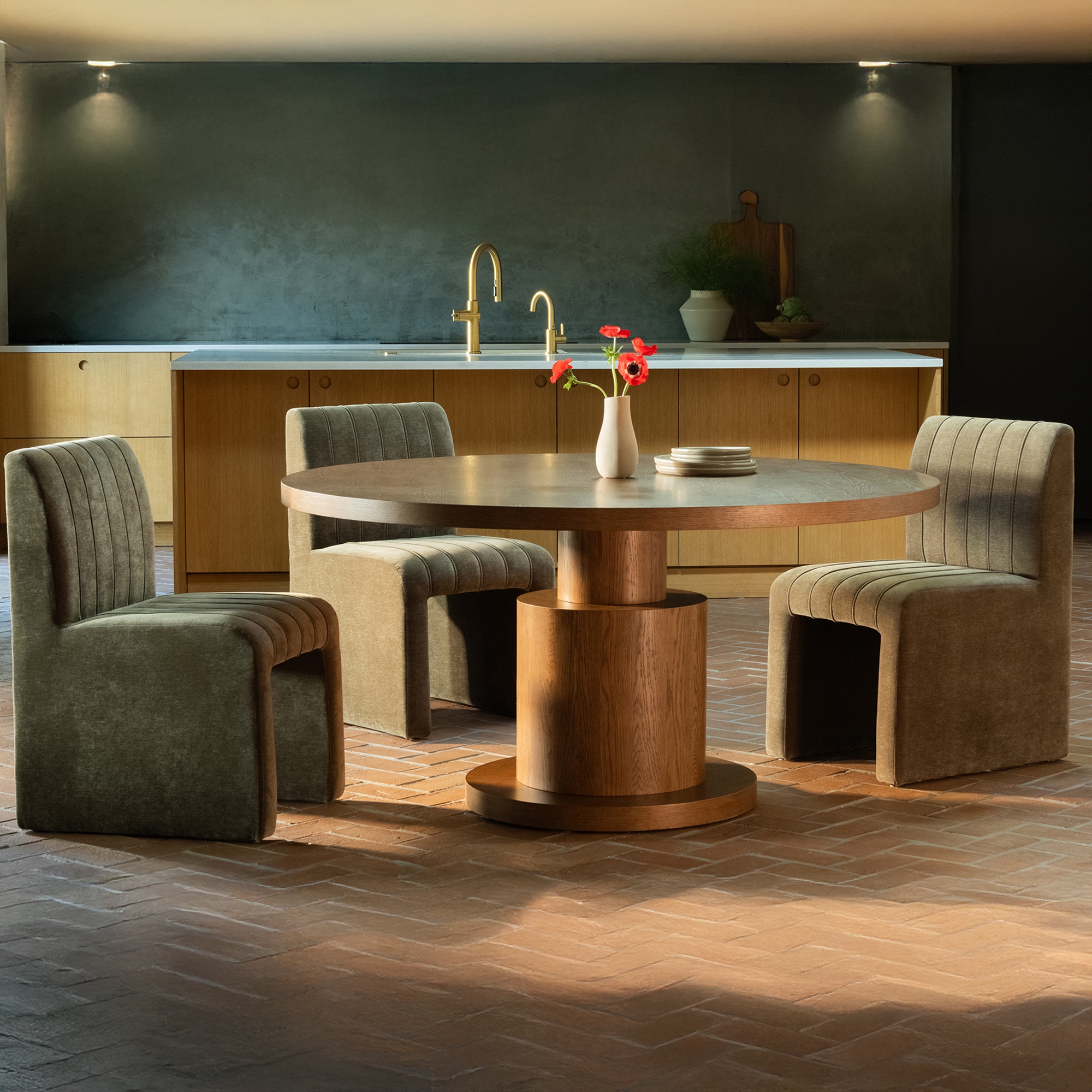 Clayton Dining Table Brown - Image 3