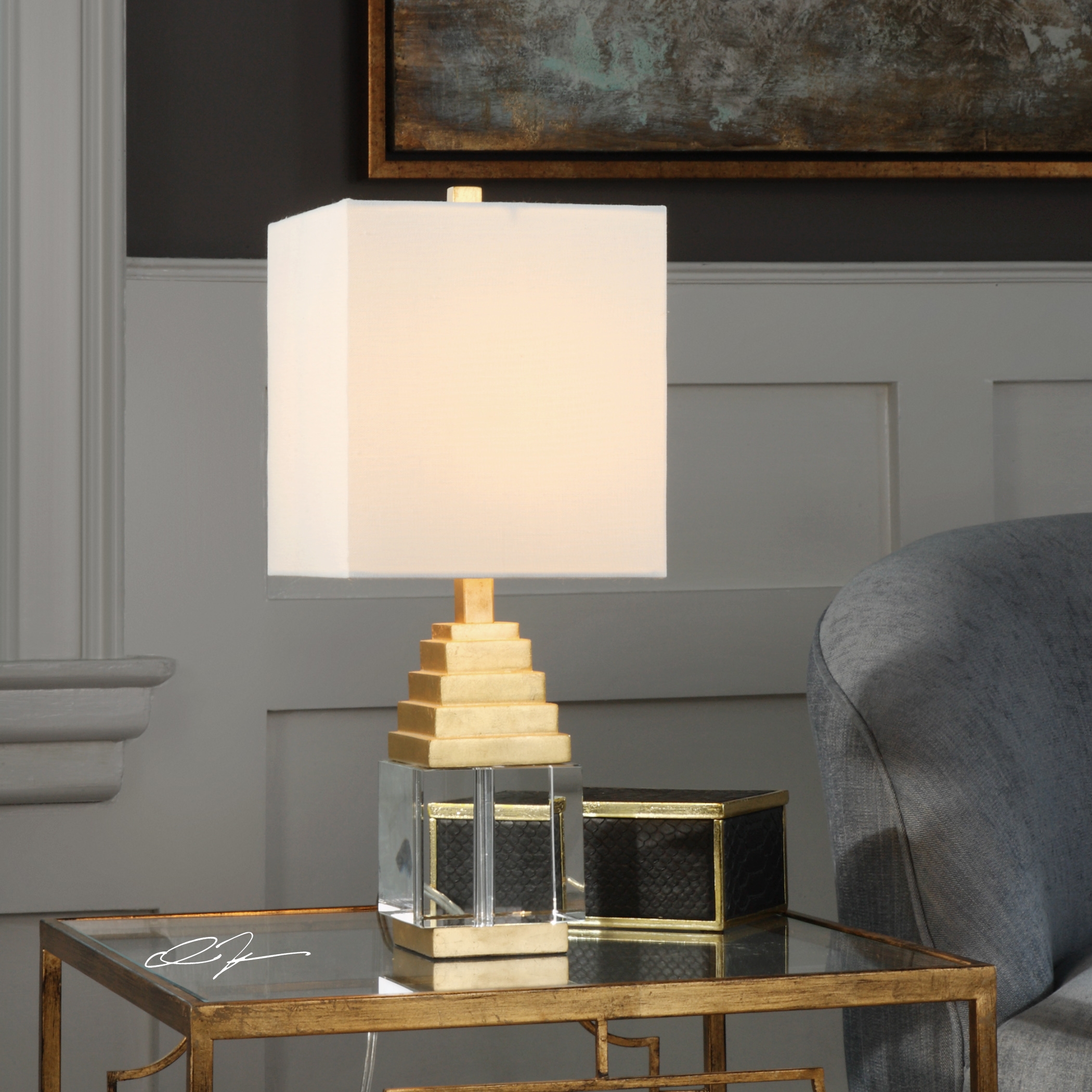Anubis Crystal Cube Lamp - Image 0