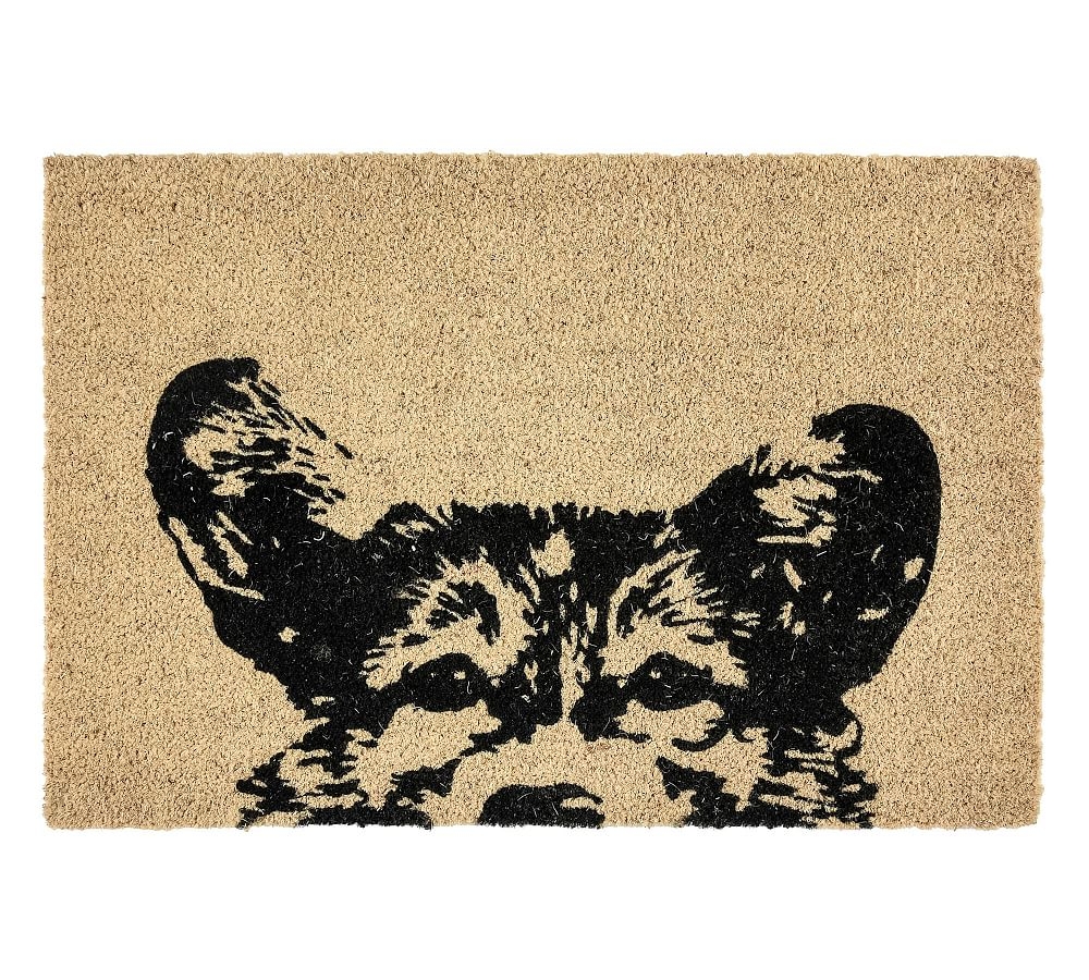 Peaking Dog Doormat, 2 x 3', Natural - Image 0