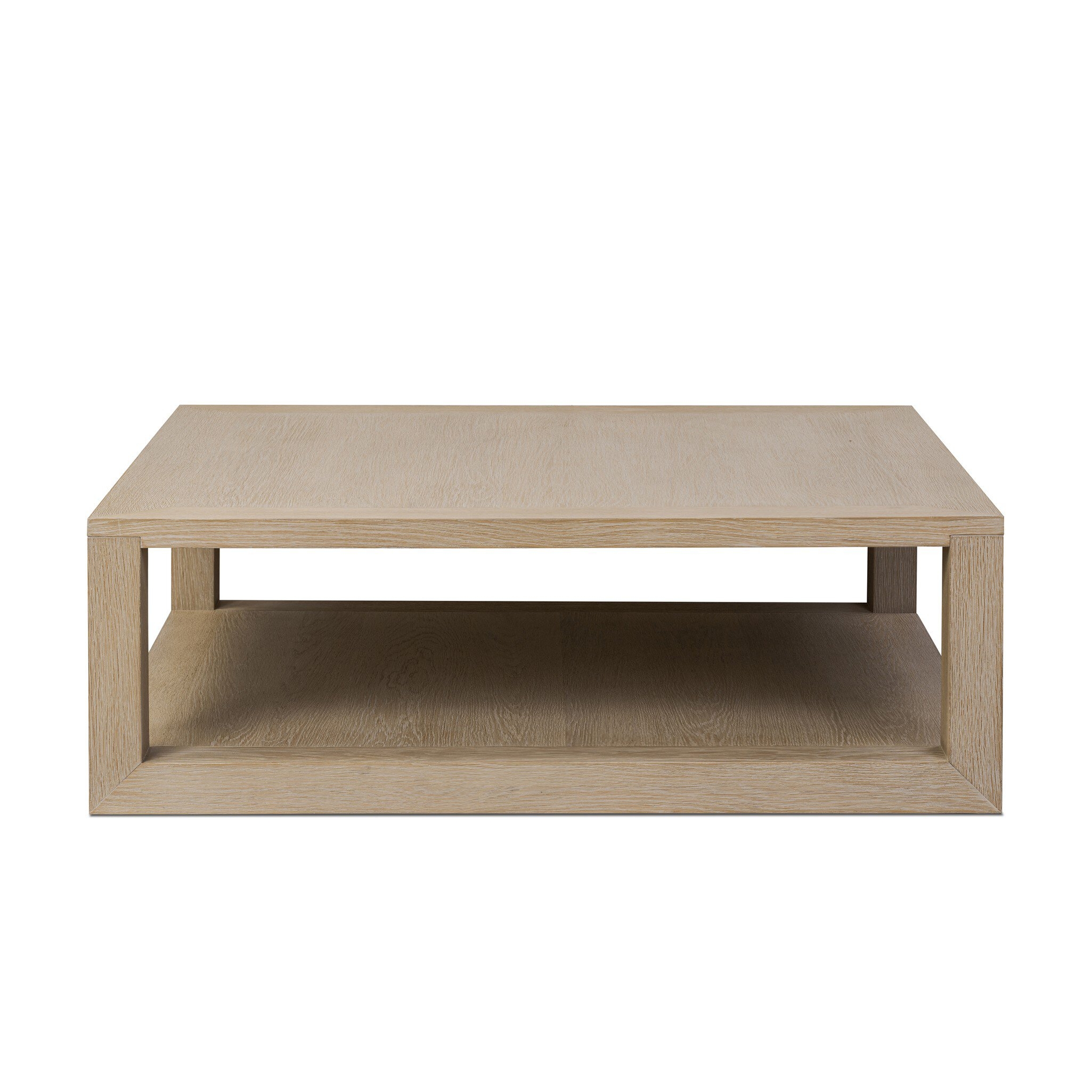 Thomas Square Coffee Table - Bleached Oak Veneer - Image 2