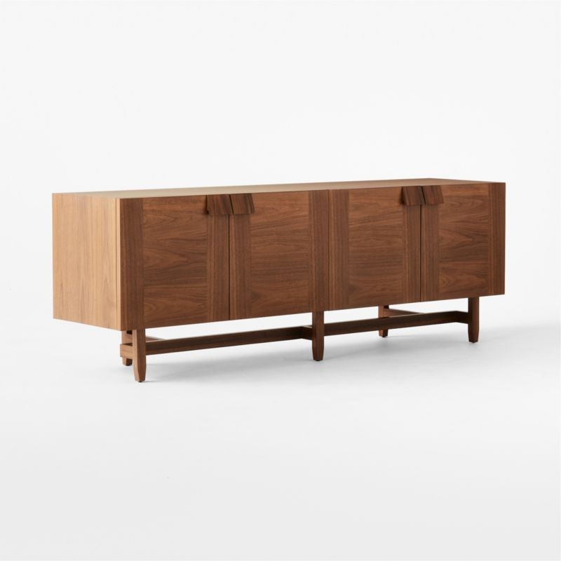 Coronado 77" Walnut Wood Credenza - Image 2