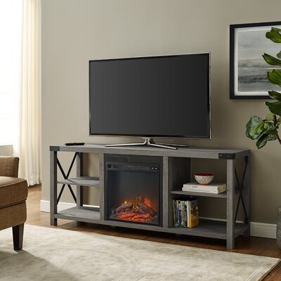 Arsenault TV Stand for TVs up to 65" with Electric Fireplace Included - Image 0