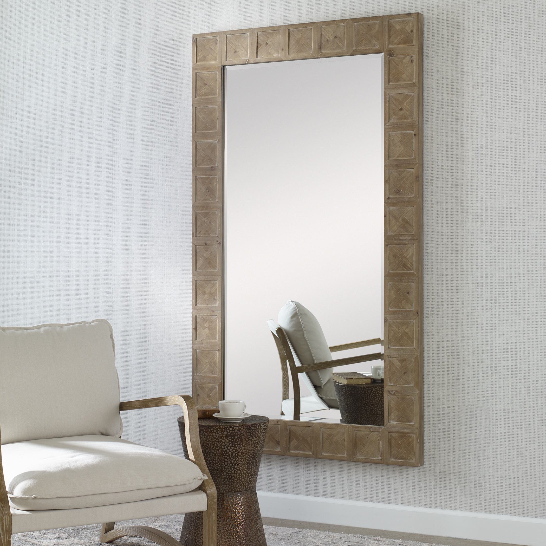 Ranahan Rustic Farmhouse Mirror - Image 1