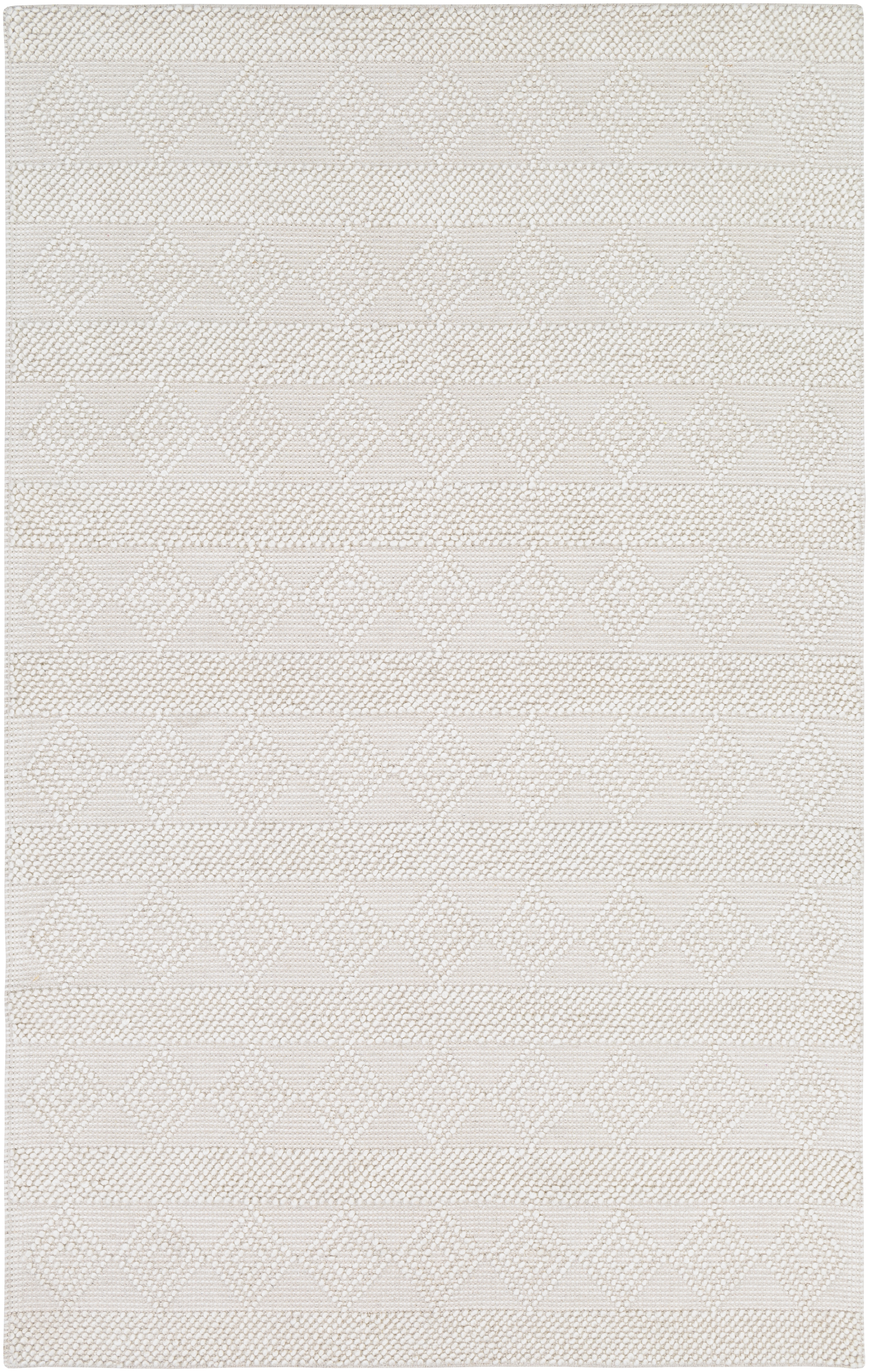 Livabliss Hygge Beige Indoor 5' x 7'6" Handmade Rug - Image 0