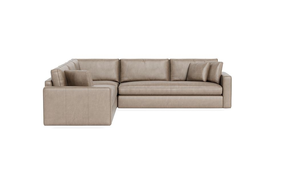 James Leather 3-Piece 4-Seat Corner Sectional - Image 0