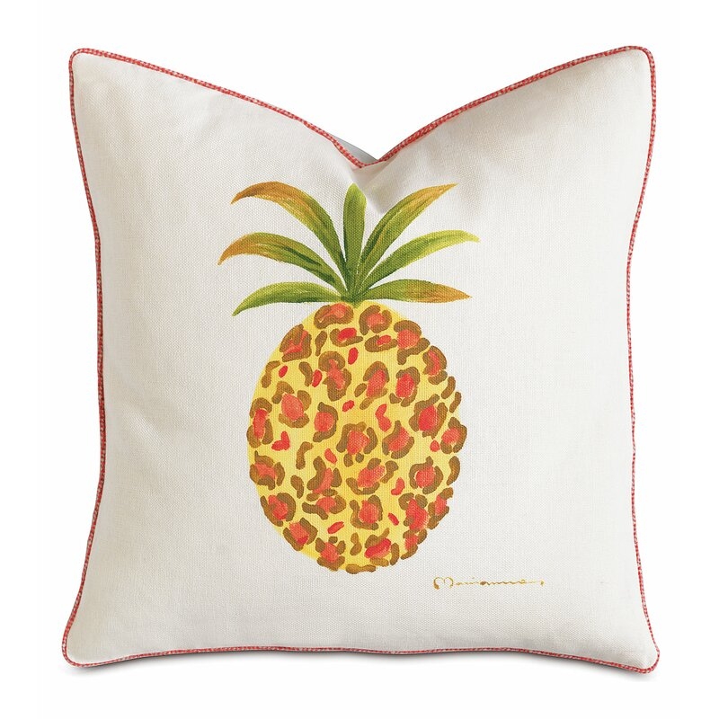 Eastern Accents Nita by Barclay Butera Pineapple Linen Throw Pillow Cover & Insert - Image 0