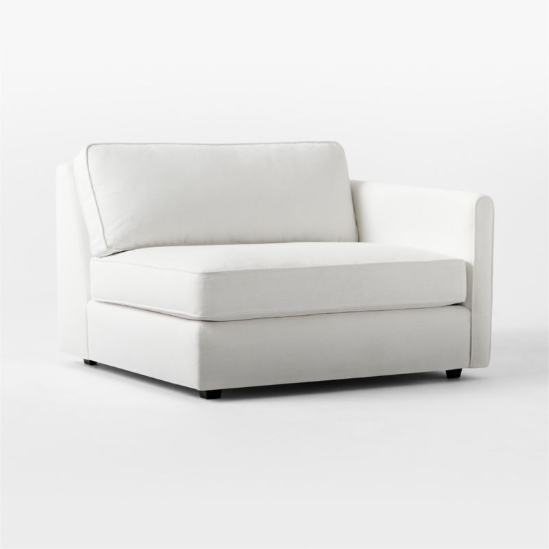 Malea White Performance Fabric Right-Arm Chair - Image 2