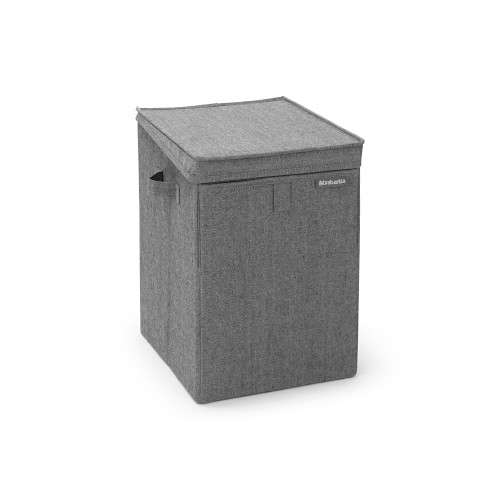 Brabantia Stackable Laundry Box, 9.2 Gallon, Pepper Black - Image 0