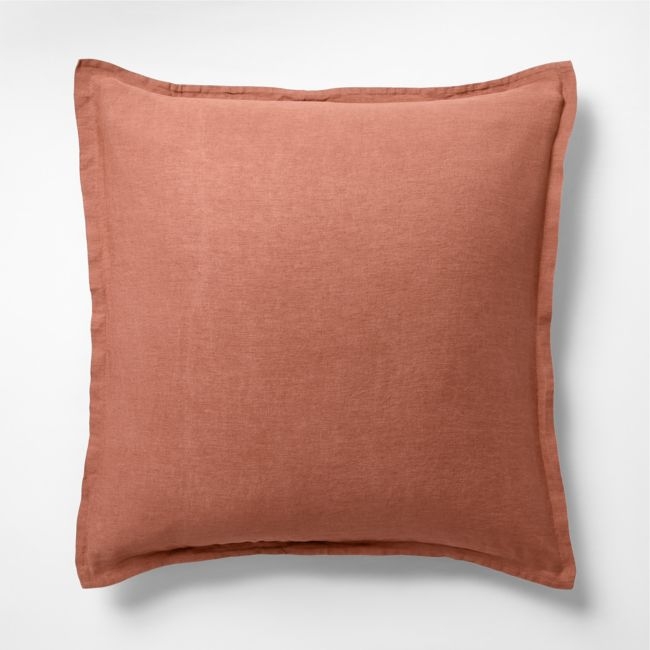 EUROPEAN FLAX ™-Certified Linen Copper Euro Bed Pillow Sham - Image 0