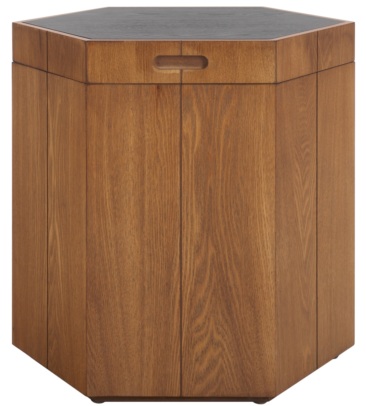 Rafaela Hexagon Accent Table - Natural Brown / Black - Safavieh - Image 0