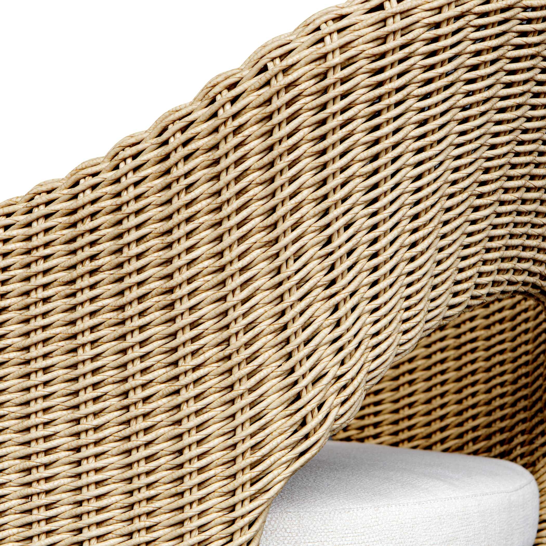 Kavali Outdoor Wicker Dining Armchair - Image 11