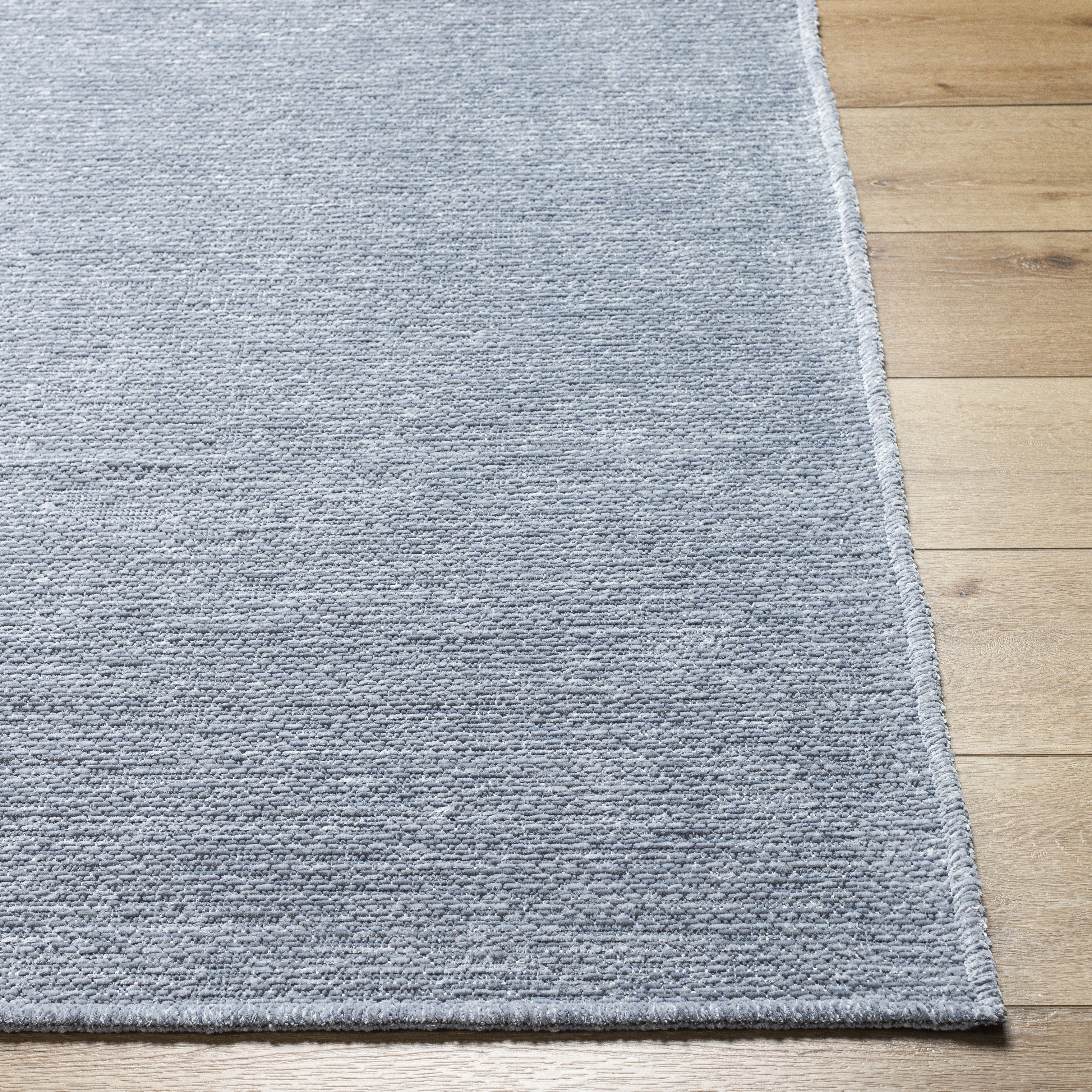 Quebec Blue Indoor 5'3" x 7' Machine Woven Rug - Image 2