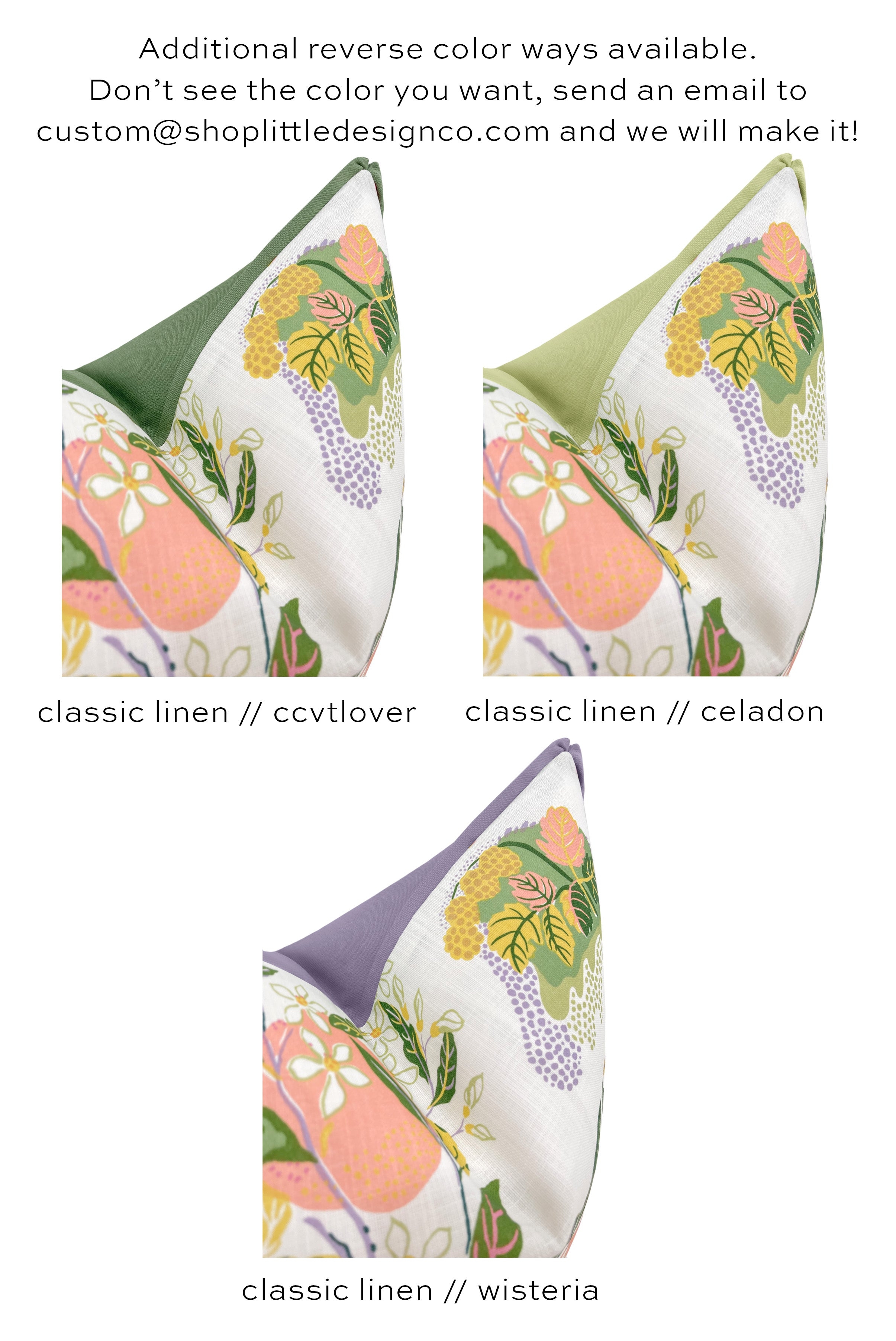 CITRUS GARDEN // PEACH | SCHUMACHER - 14" X 36" / BUTTERFLY FLANGE / Wisteria - Image 2