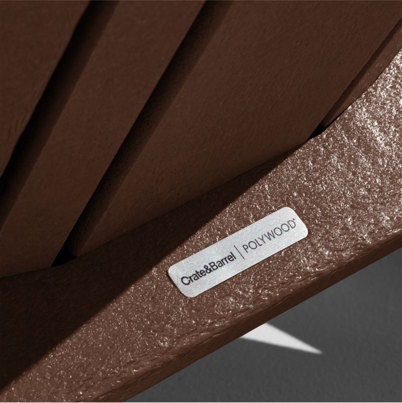 Vista Mahogany Brown Outdoor Adirondack Rocking Chair by POLYWOOD® - Image 5