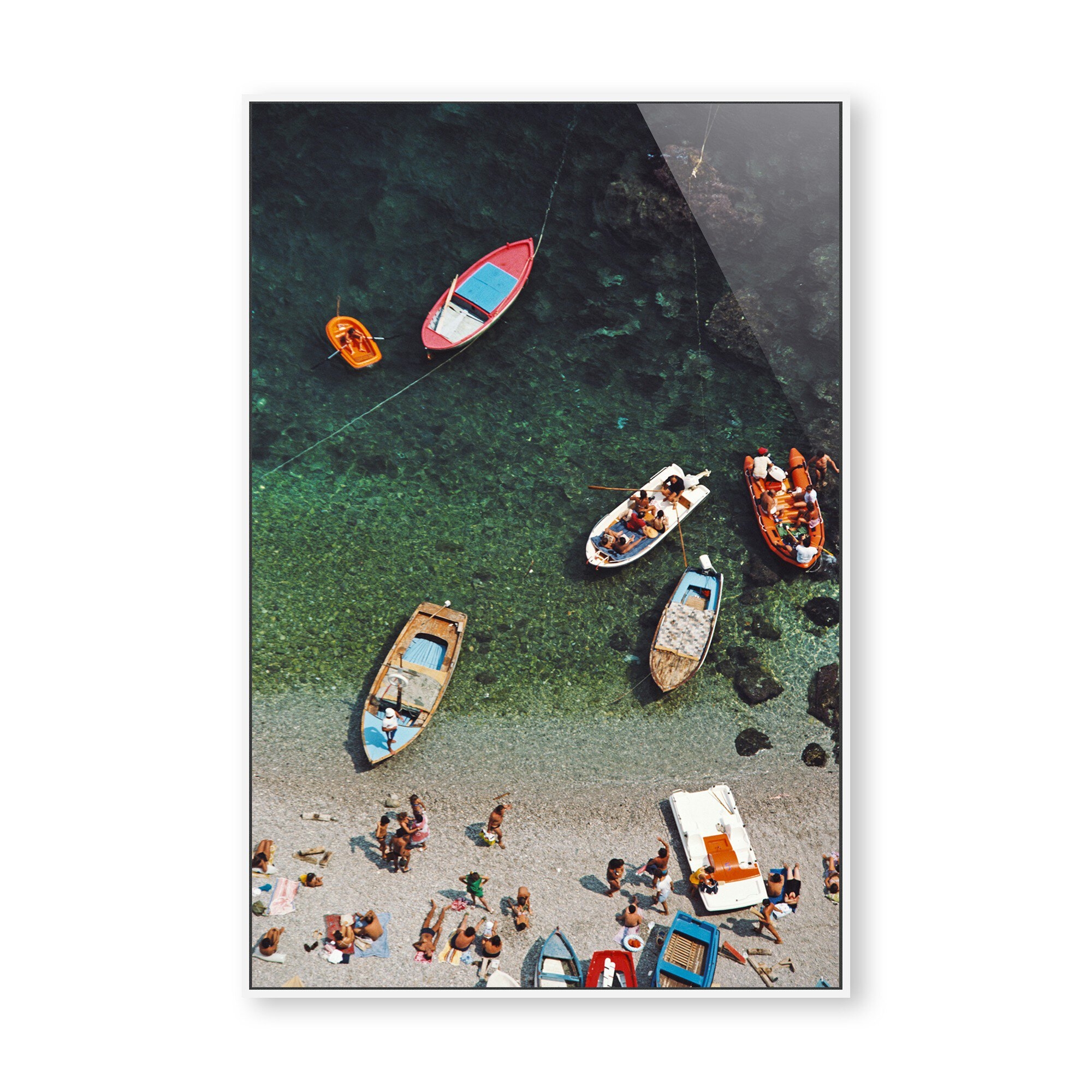 Conca Dei Marini by Slim Aarons - White Maple Floater - Image 0