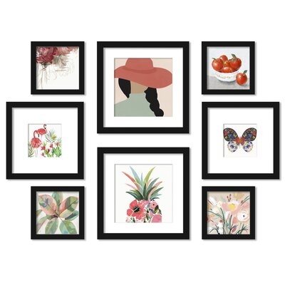 Americanflat Tropical Travel Dream 8 Piece Framed Gallery Wall Art Set - Image 0