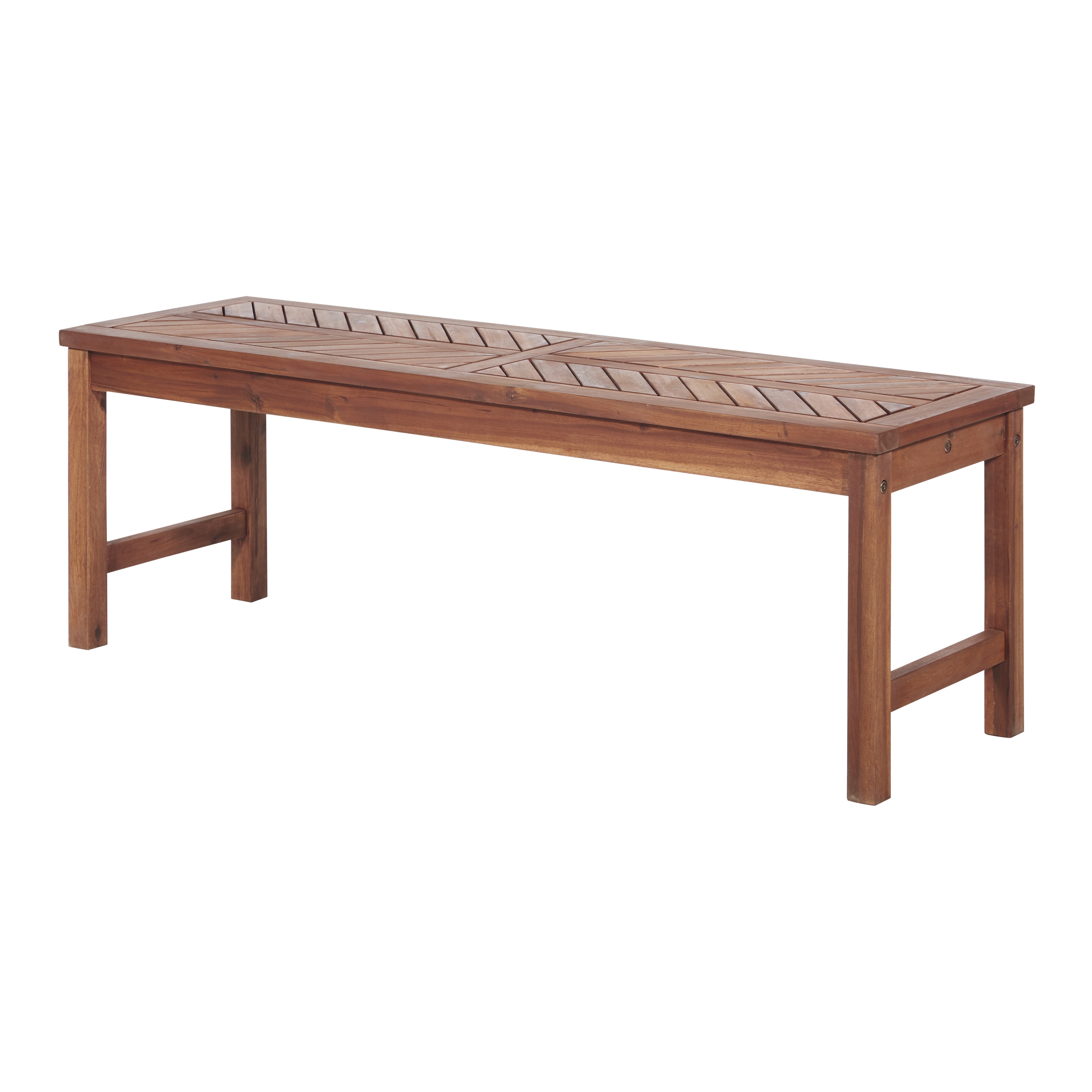 Vincent 53" Modern Patio Dining Bench - Brown - Image 2