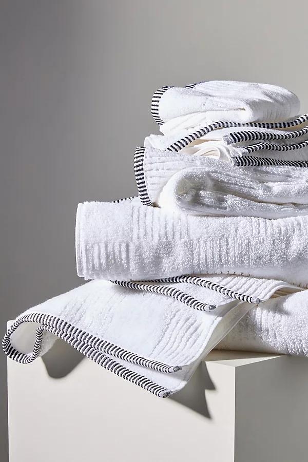 Organic Turkish Cotton Towel Collection By Anthropologie in White Size SET OF 6 - Image 0
